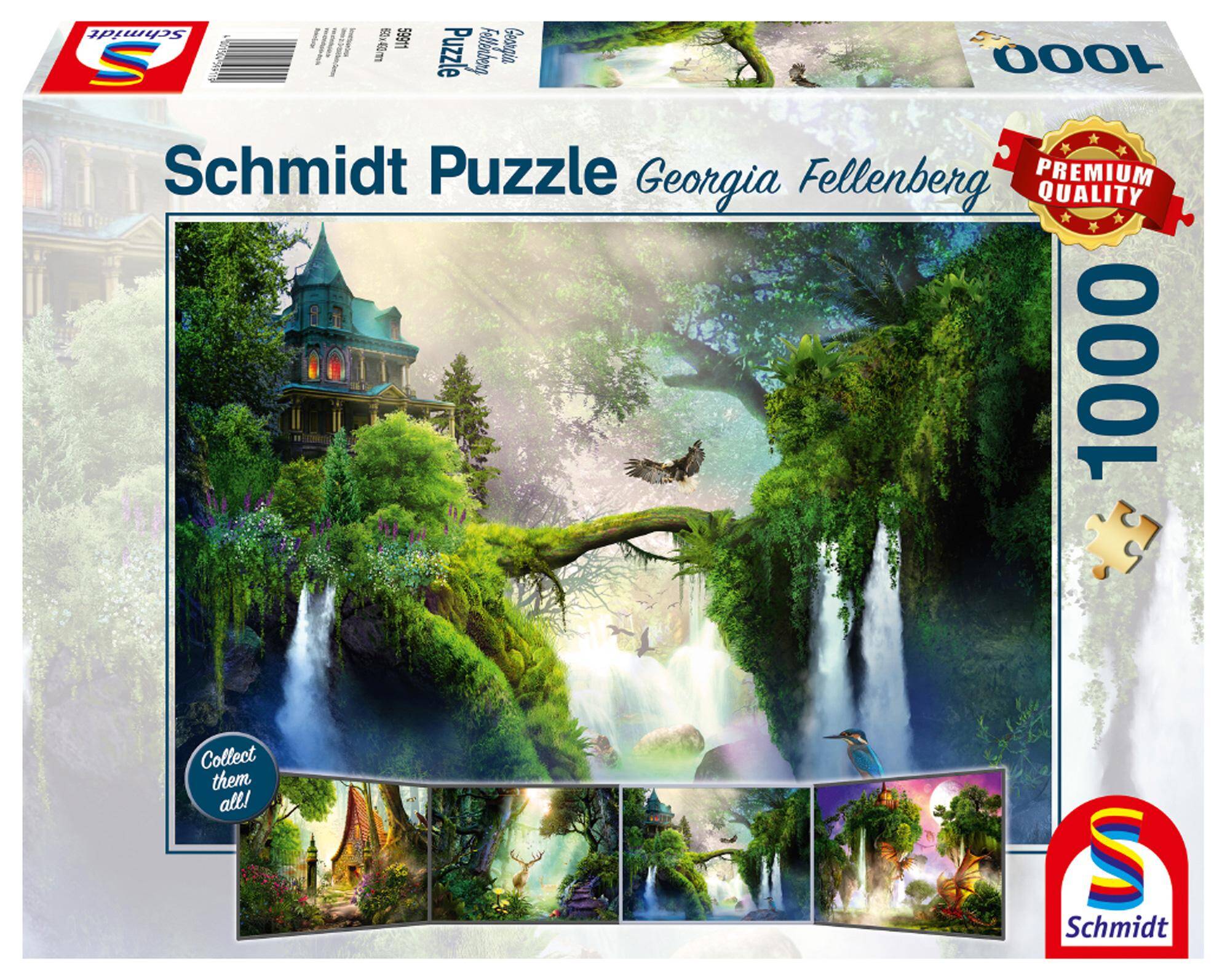 Puzzle 1000 PQ Zaczarowany wodospad G.Fellenberg 110817