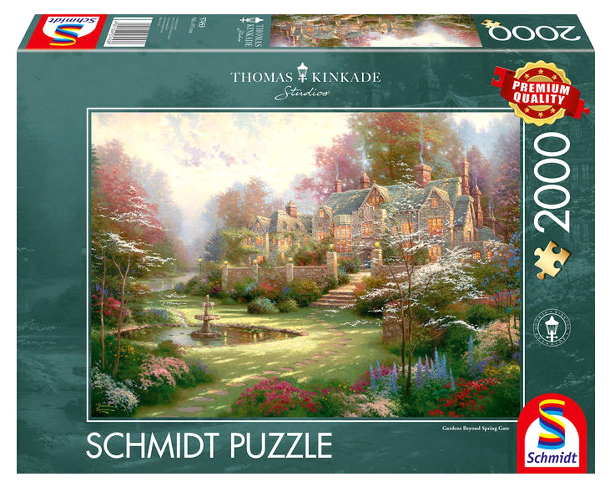 Puzzle 2000 PQ Wiosenny ogród T.Kinkade 103435