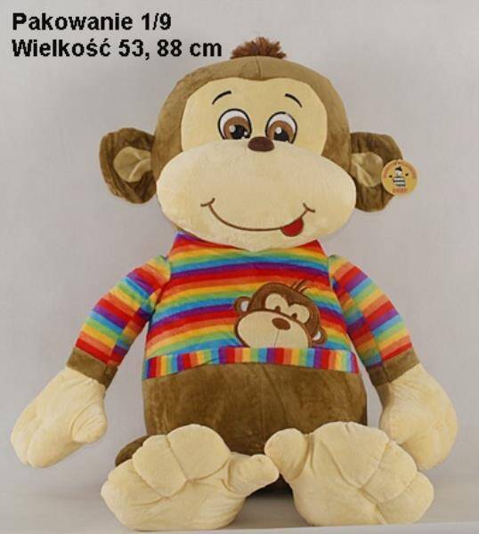 Małpka w pasiastej koszulce wielka 03253 DEEF
