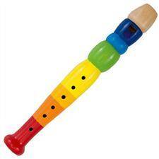 Kolorowy flet (z serii: zabawki drewniane)