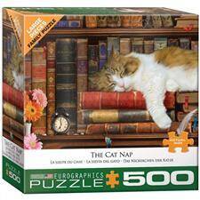 Puzzle 500 Śpiący Kot