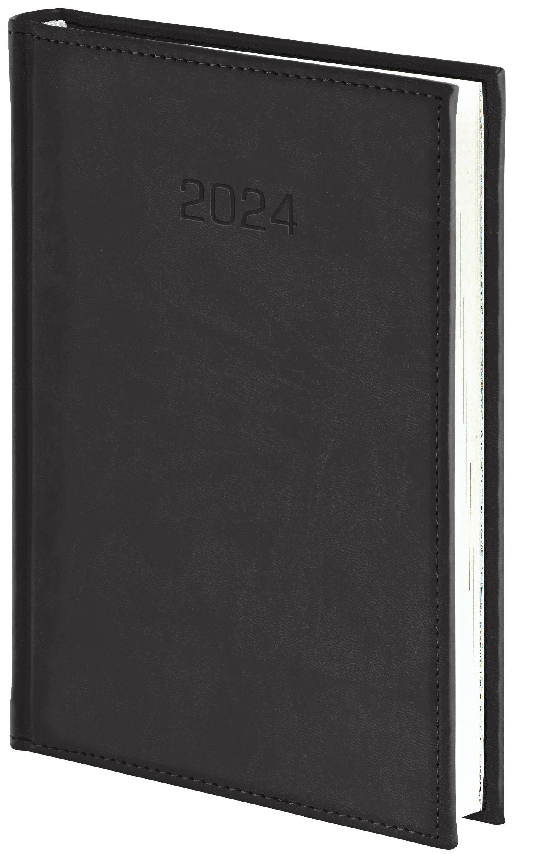 Kalendarz 2024 Vivella B5 tygodniowy z notesem czarny
