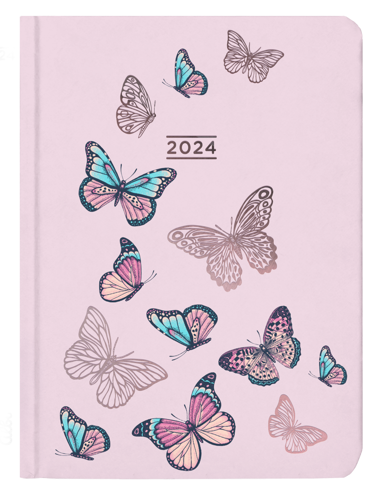 Kalendarz 2024 B6 tygodniowy motyle