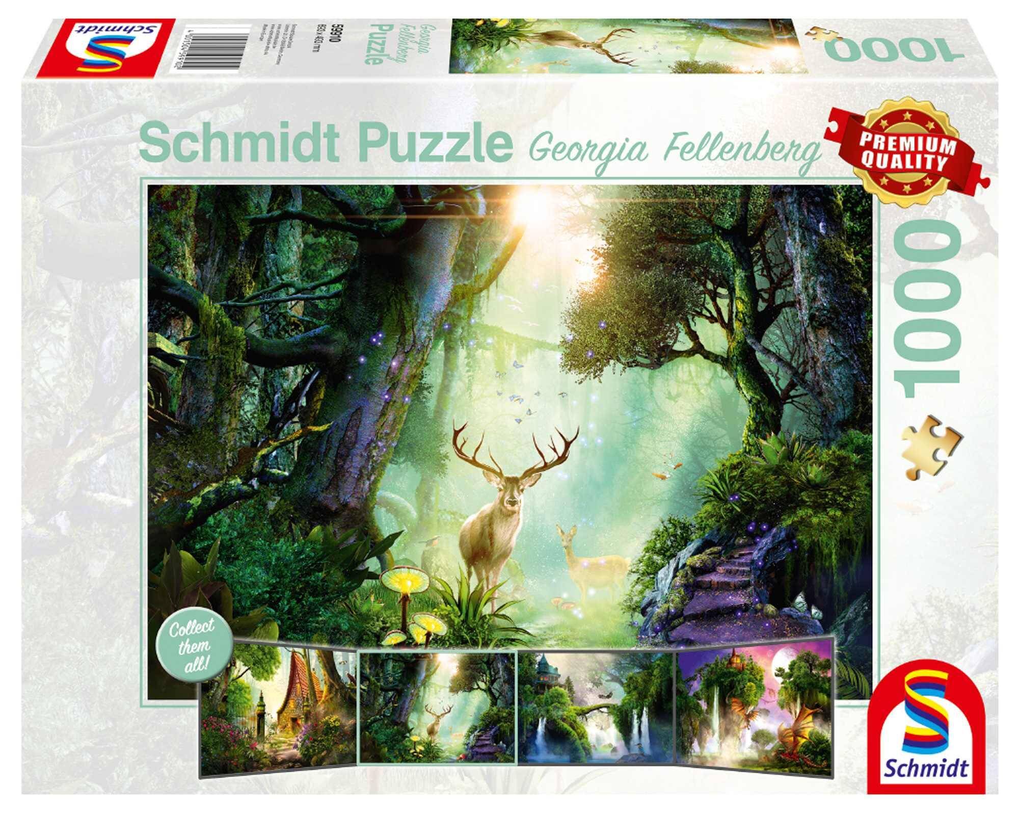 Puzzle 1000 PQ Jeleń w lesie G. Fellenberg 110816