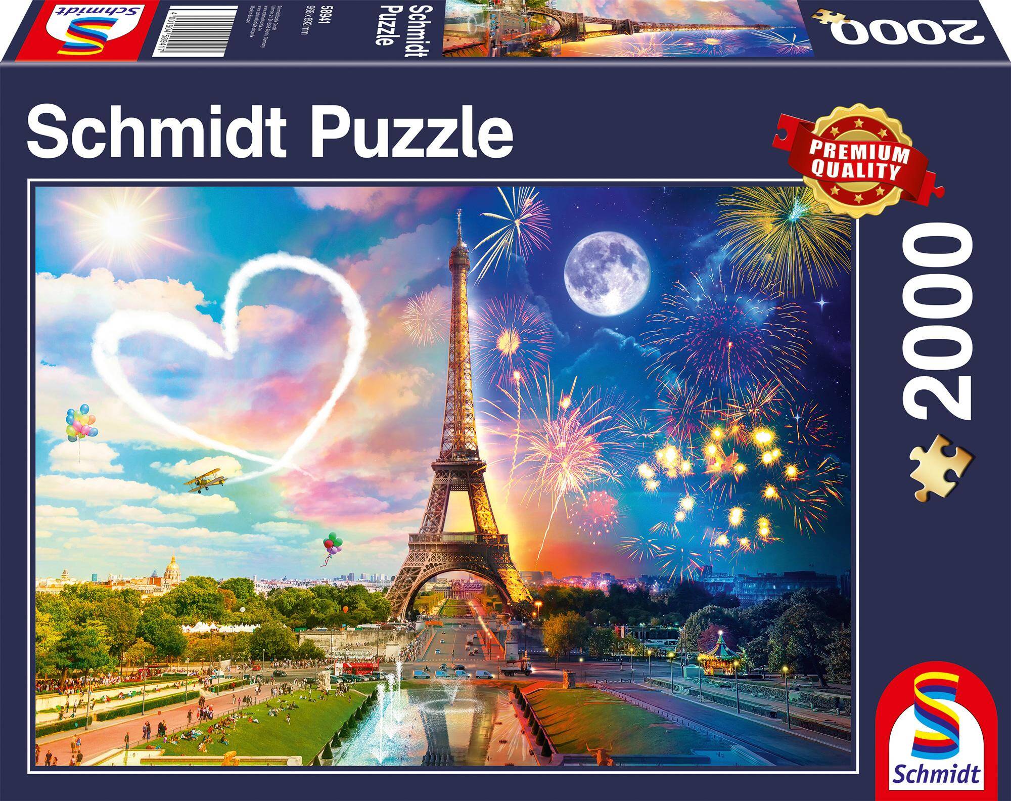 Puzzle 2000 PQ Dzień i noc Paryż 108732