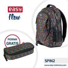 Plecak szkolny. młodzieżowy kolorowy spiner  Easy piórnik GRATIS