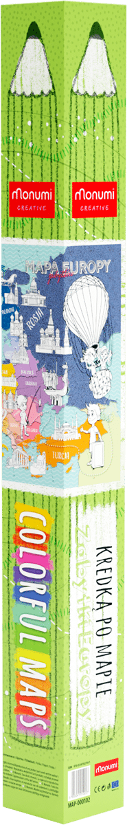 Mapa XXL Zabytki Europy