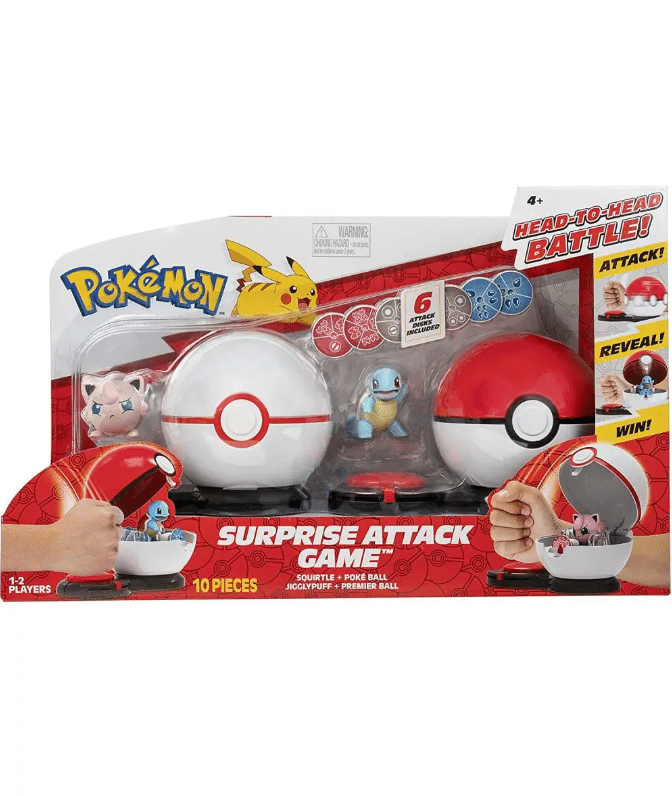 Pokemon Surprise Attack Game Squirtle + Jigglypuff