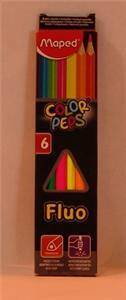 Kredka trójkątna Colorpeps fluo 6 szt Maped