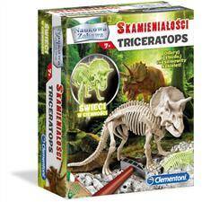 CLEMENTONI Skamieniałości  Triceratops Fluorescencyjny Seria  Naukowa zabawa 60892