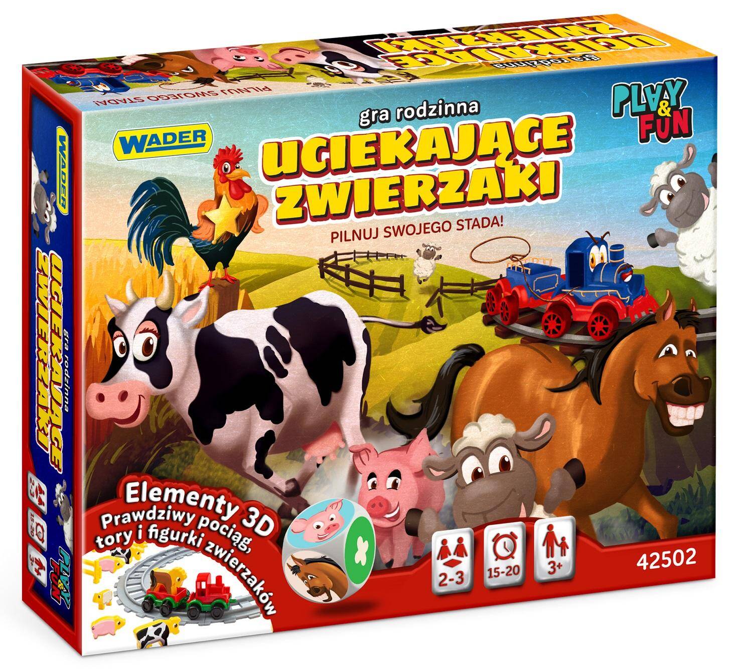 Gra Uciekające zwierzęta Play&Fun 42502