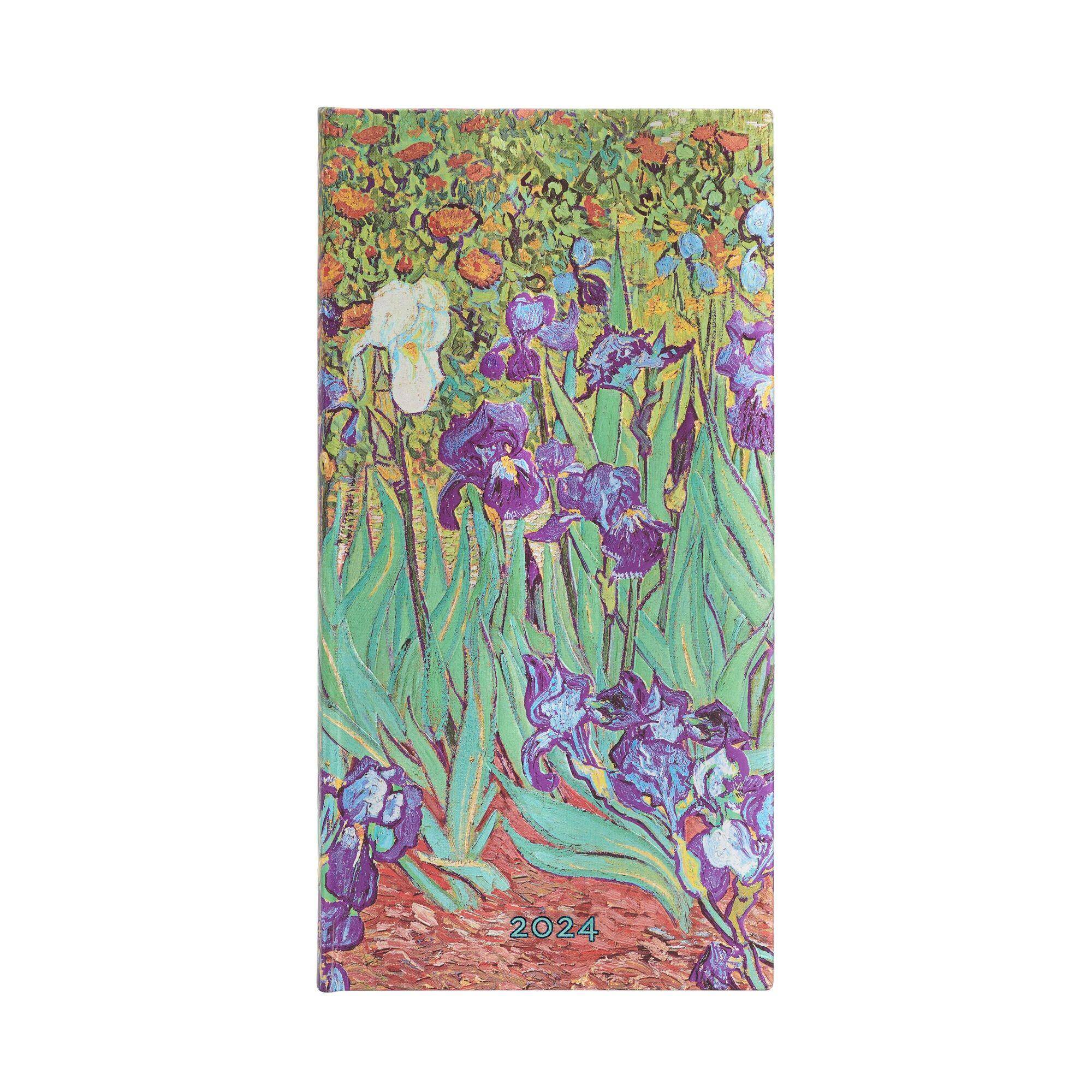 Kalendarz 2024 Van Gogh’s Irises Slim tygodniowy HOR