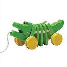 Krokodyl do ciągnięcia (z serii: zabawki drewniane)