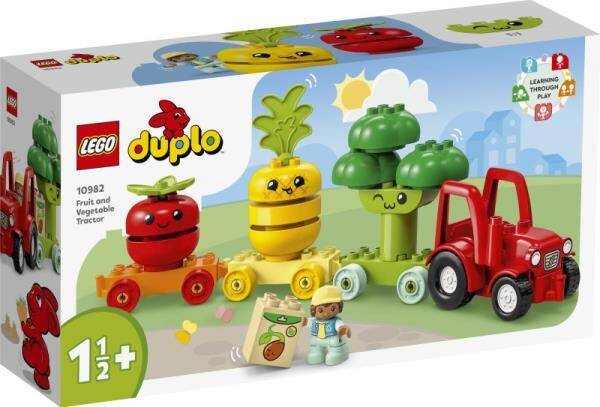 LEGO® DUPLO My First Traktor z warzywami i owocami 10982 (19 el.) 1,5+