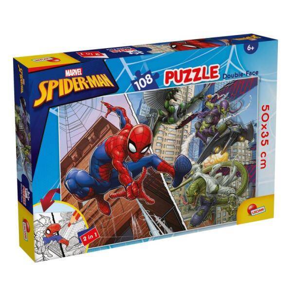 Puzzle podłogowe dwustronne 108el Marvel Spiderman LISCIANI 99702