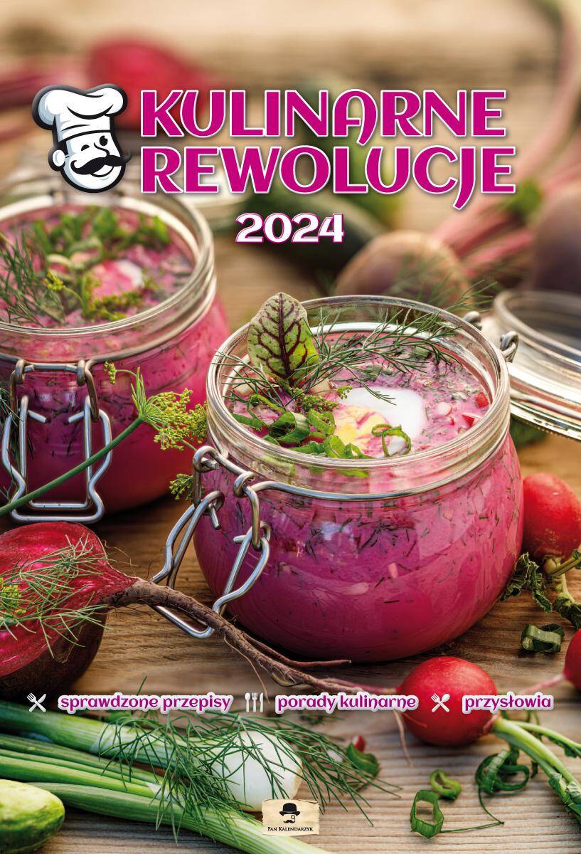 Kalendarz 2024 Kulinarne rewolucje A3 ścienny VD.16