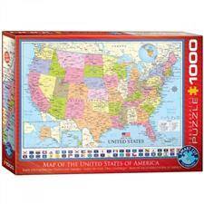 Puzzle 1000 Mapa USA