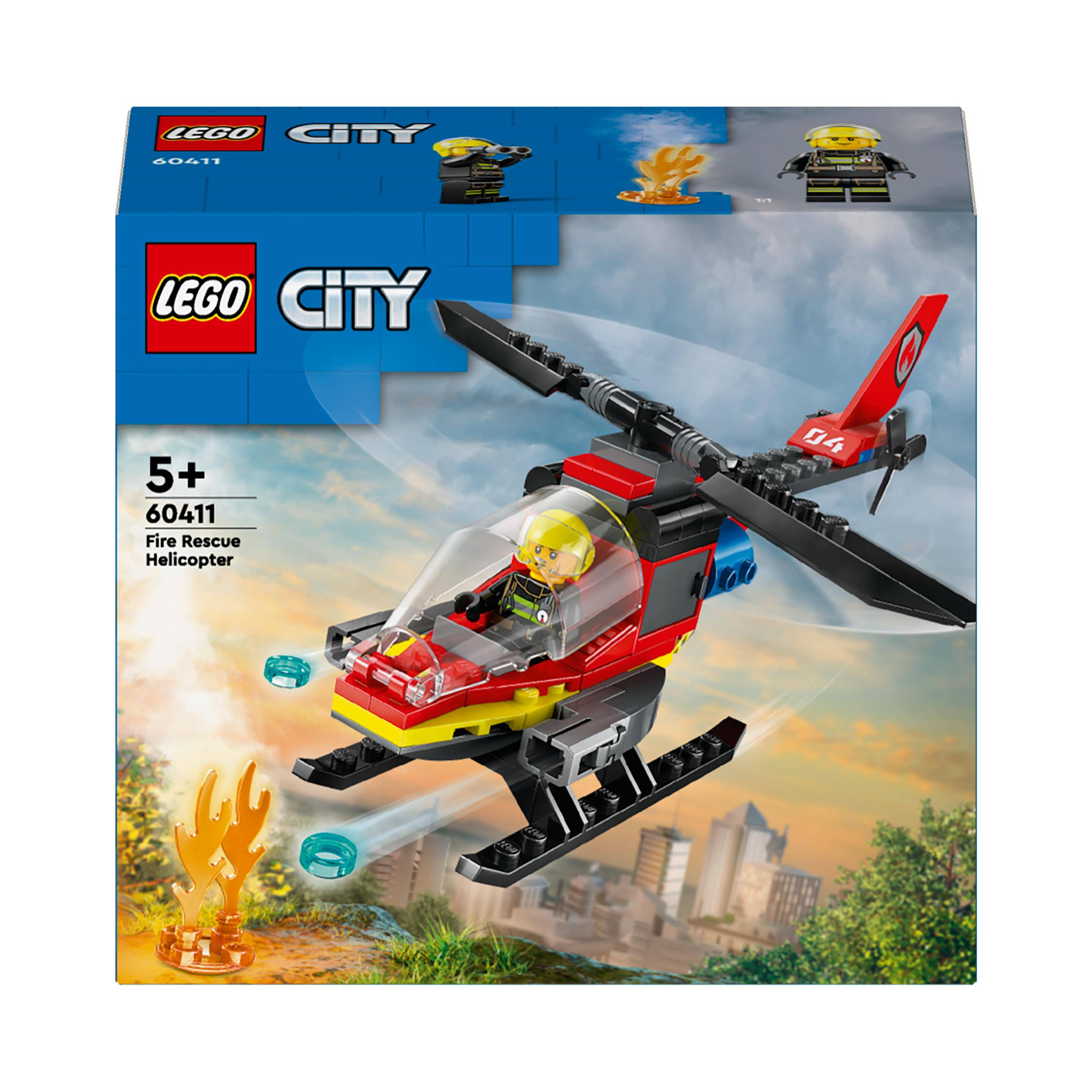 LEGO® 60411 CITY Strażacki helikopter ratunkowy p4. 85 elementów.