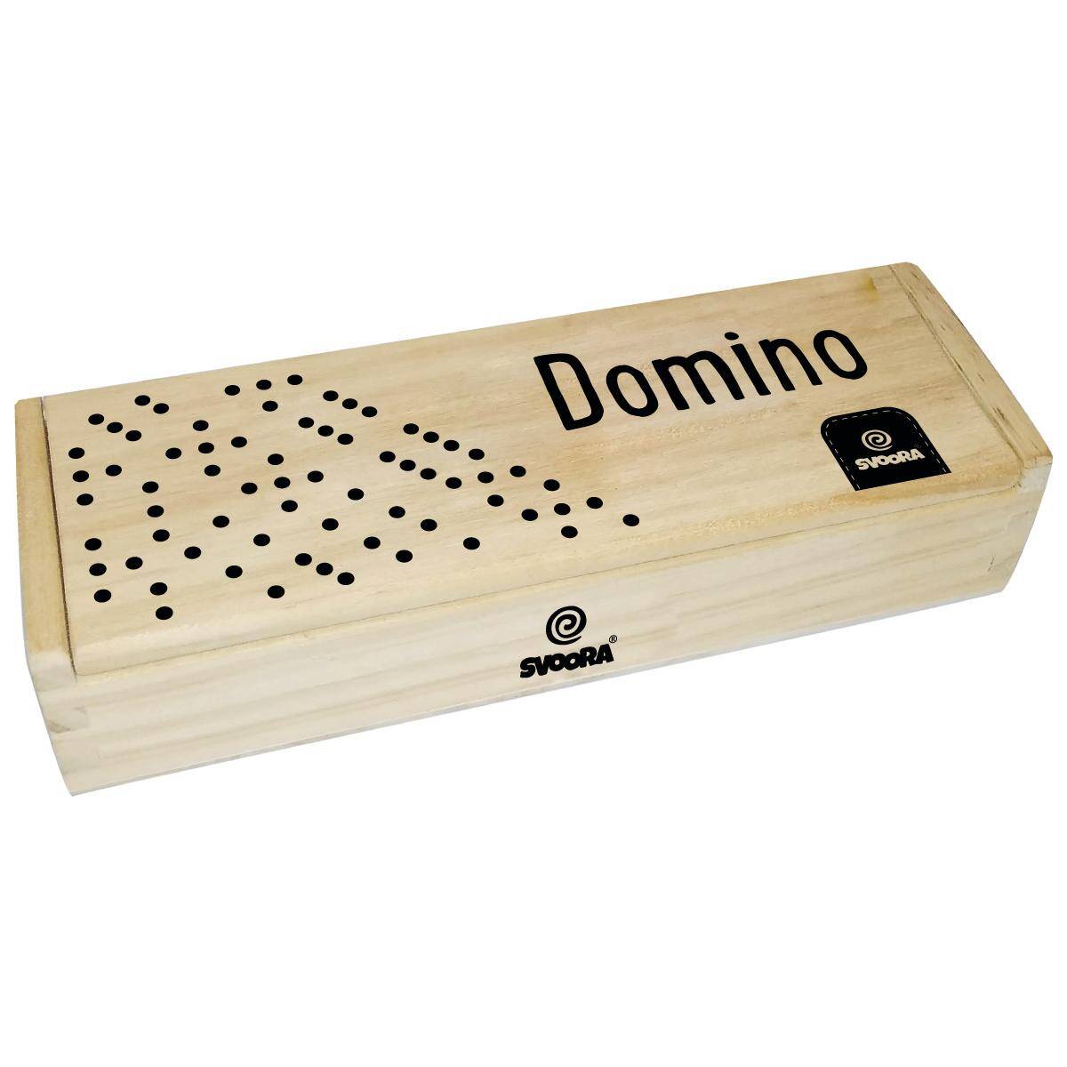 Gra Domino w drewnianej skrzyneczce Svoora 16908