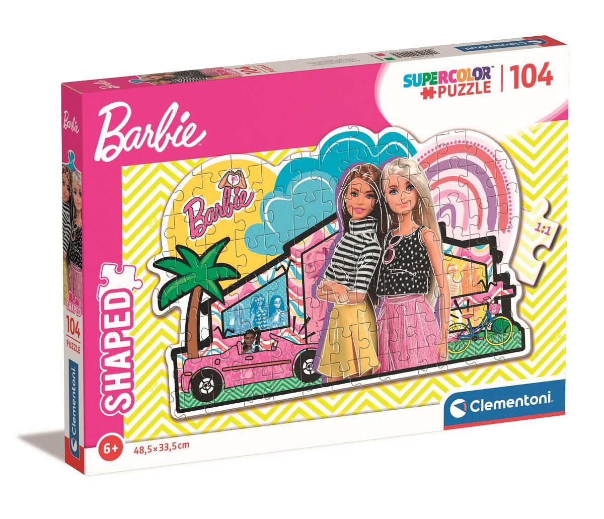 Puzzle 104 shaped Barbie
