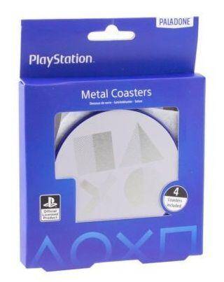 Podkładki PlayStation 5 metal coasters 4 sztuki
