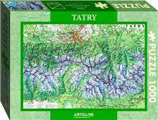 Puzzle 1000 Tatry mapa turystyczna