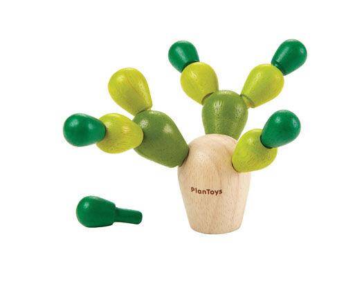 Mini balansujący kaktus zabawki drewniane