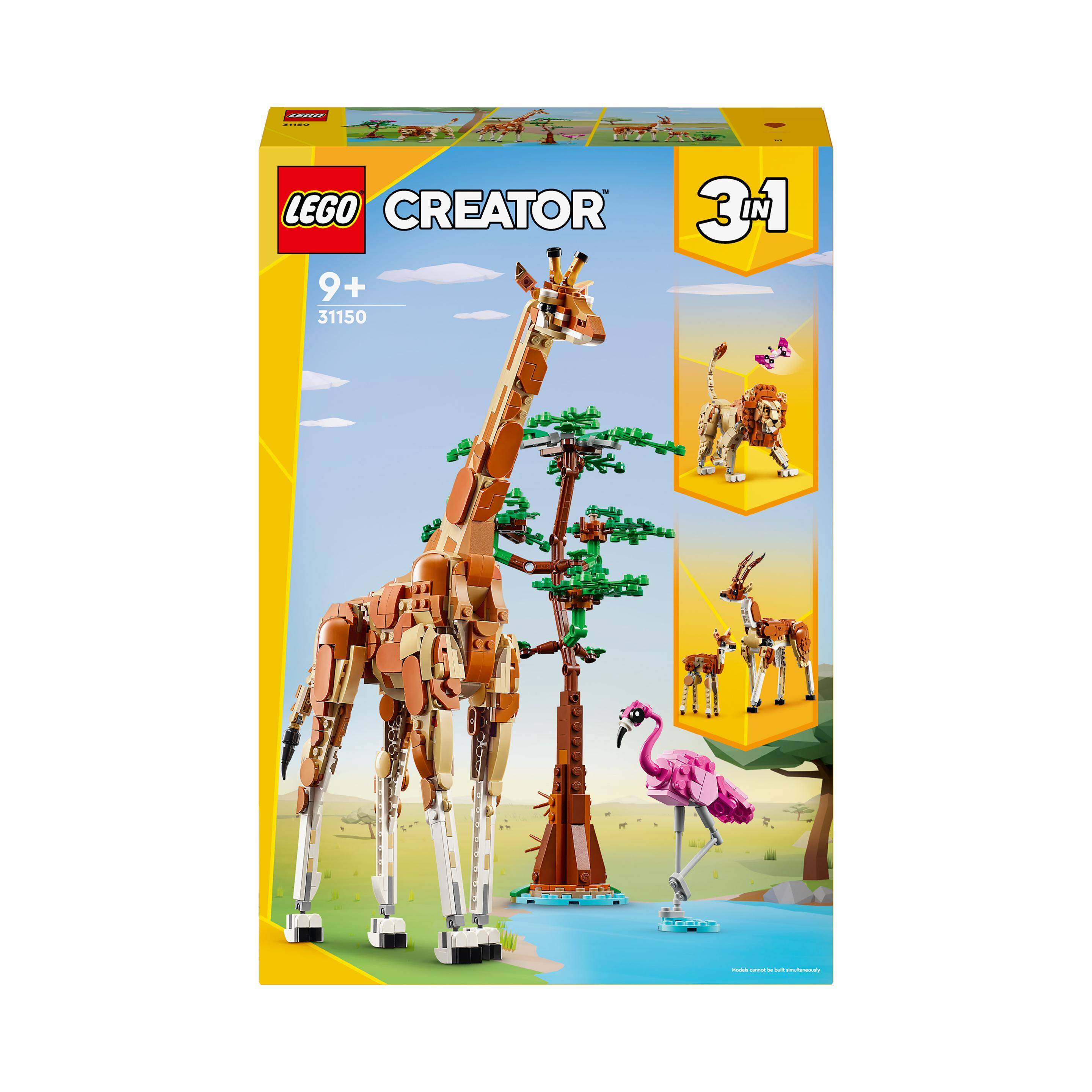 LEGO ®31150 CREATOR. Dzikie zwierzęta z safari p3. 270 elementów.