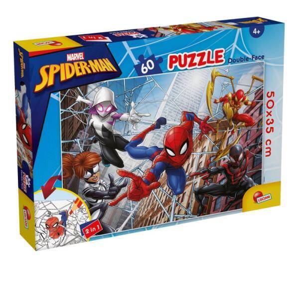 Puzzle podłogowe dwustronne 60el Marvel Spiderman LISCIANI 99689