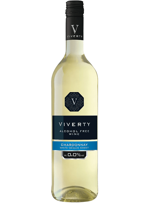 Viverty Chardonnay Wino Bezalkoholowe Białe Półsłodkie