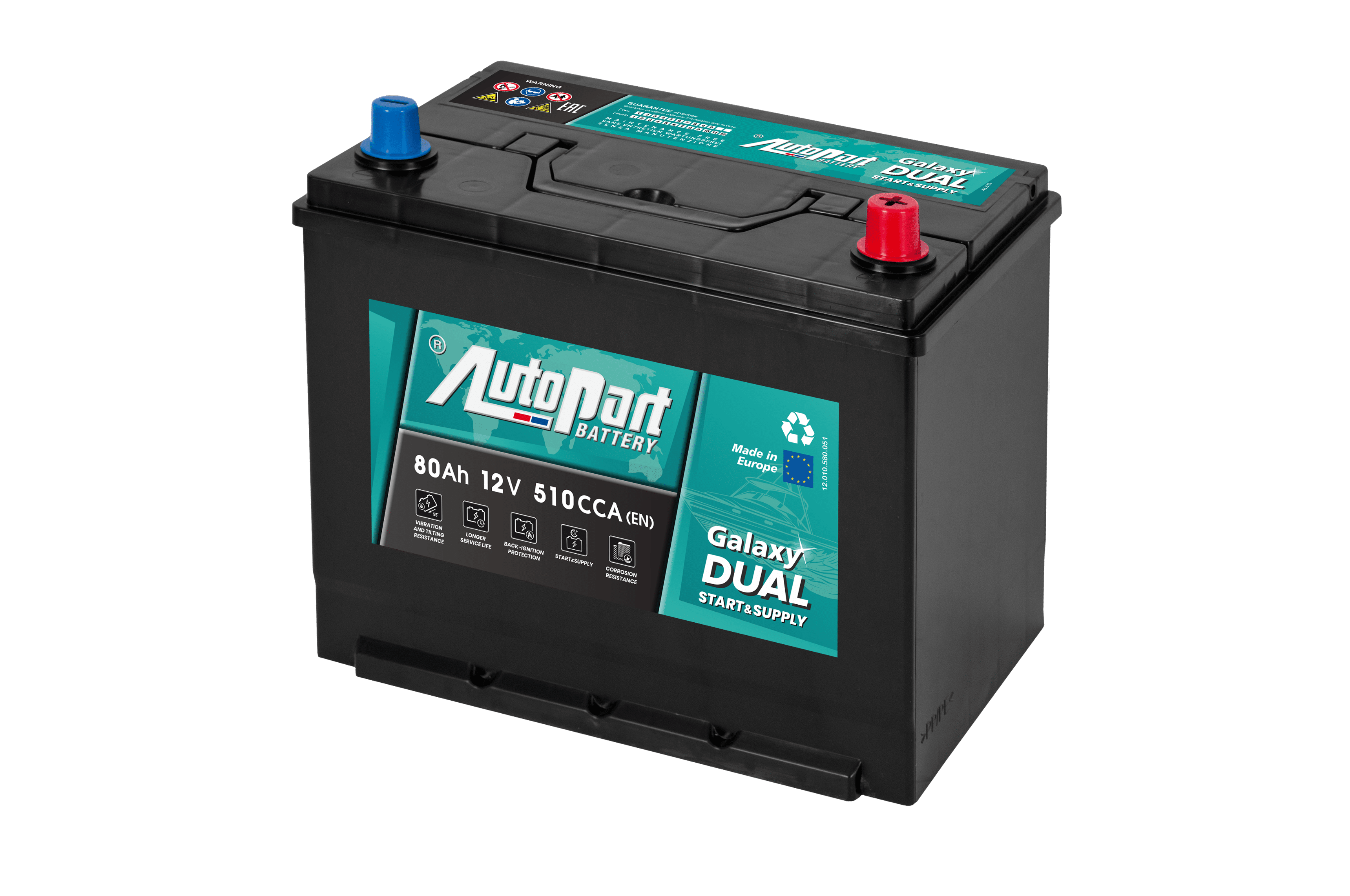 580-082 Akumulator AUTOPART DUAL 80Ah 510A