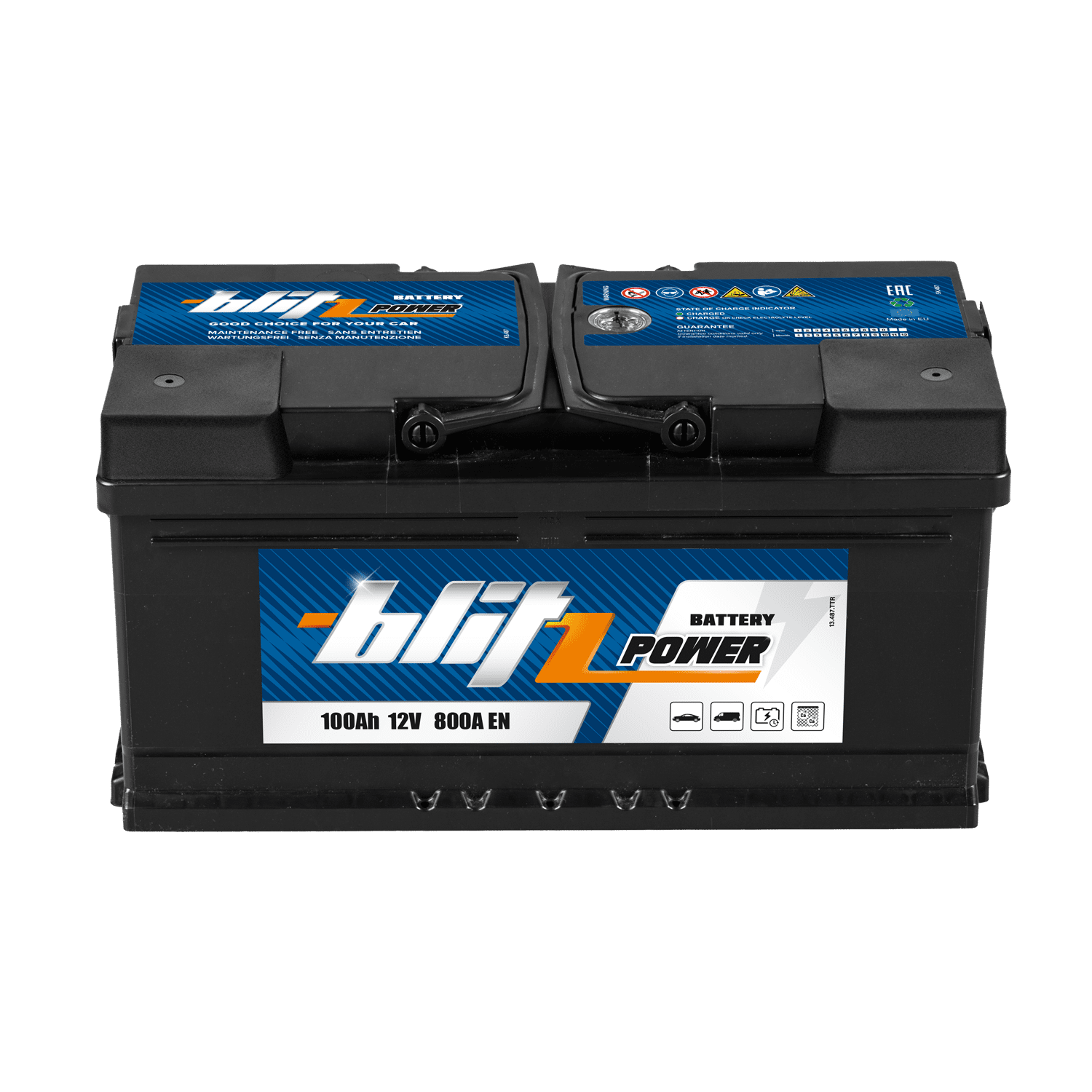 Akumulator BLITZ 100AH/12V 800A P+ (Zdjęcie 2)