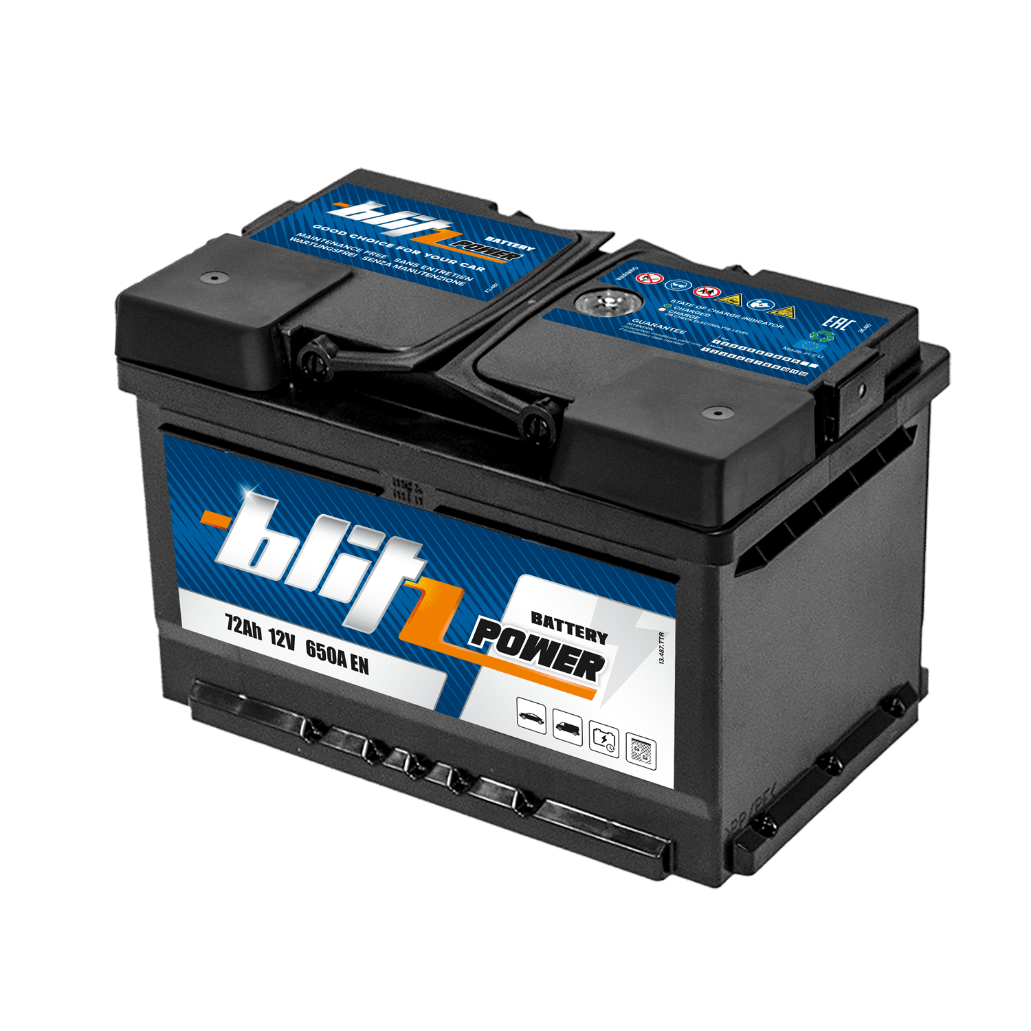 Akumulator BLITZ 72AH/12V 650A P+ (Zdjęcie 1)