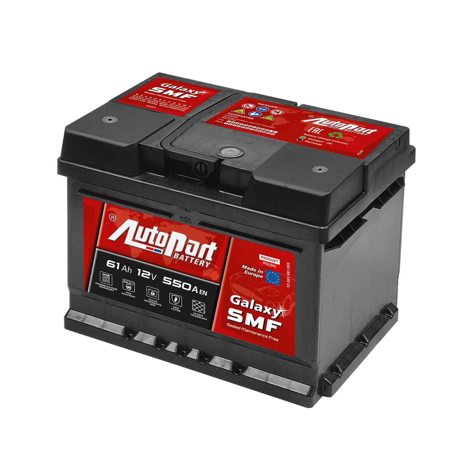 561-295 Akumulator AUTOPART SMF 61Ah 12V 550A R+