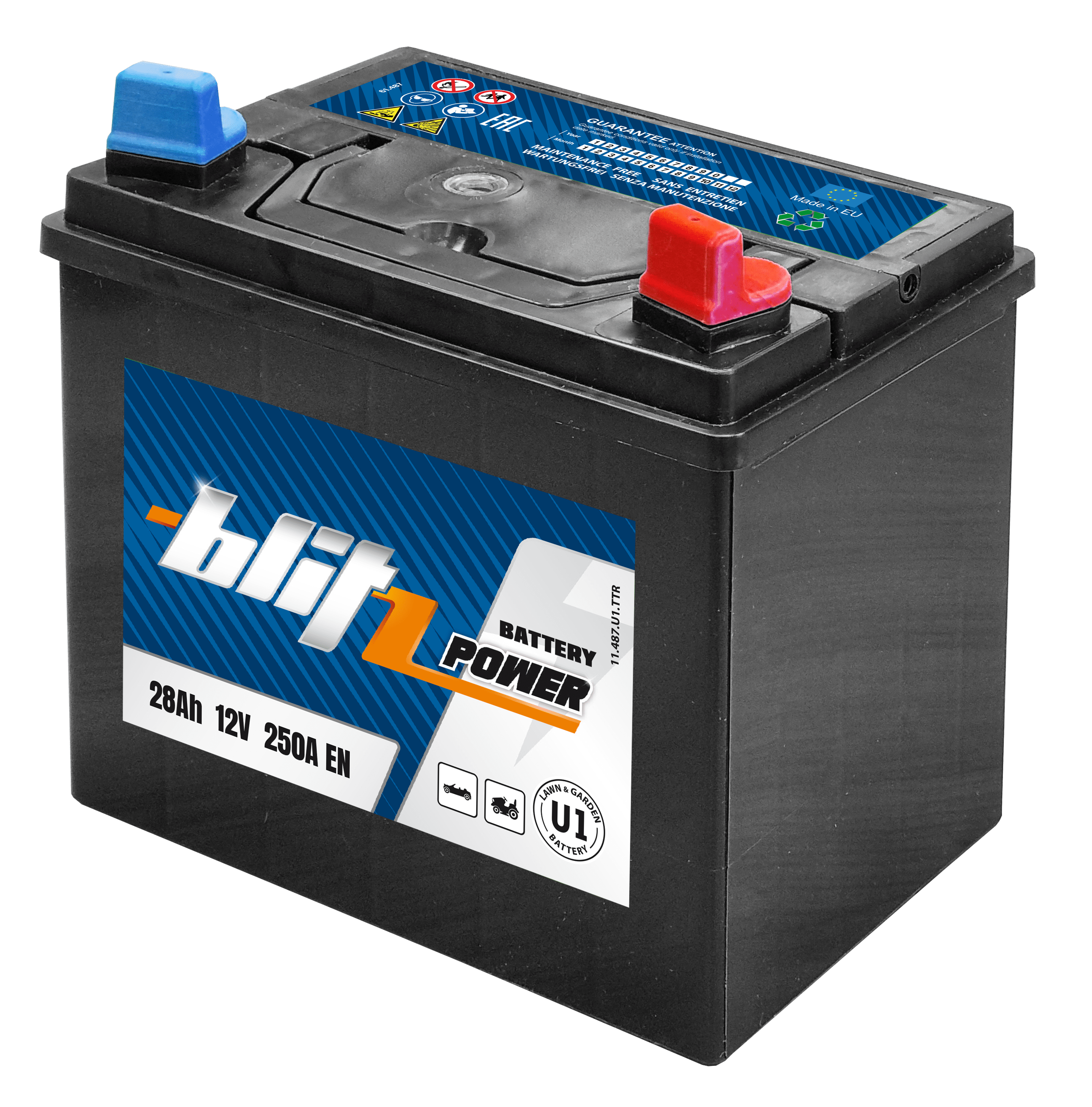 BZ528-U12 Akumulator BLITZ GARDEN 28Ah/12V 250A P+