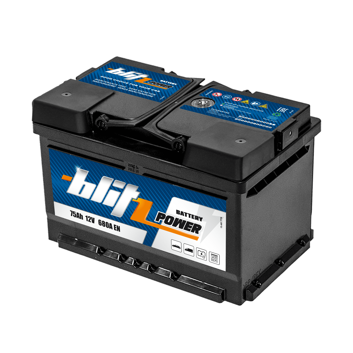 Akumulator BLITZ 75AH/12V 680A P+