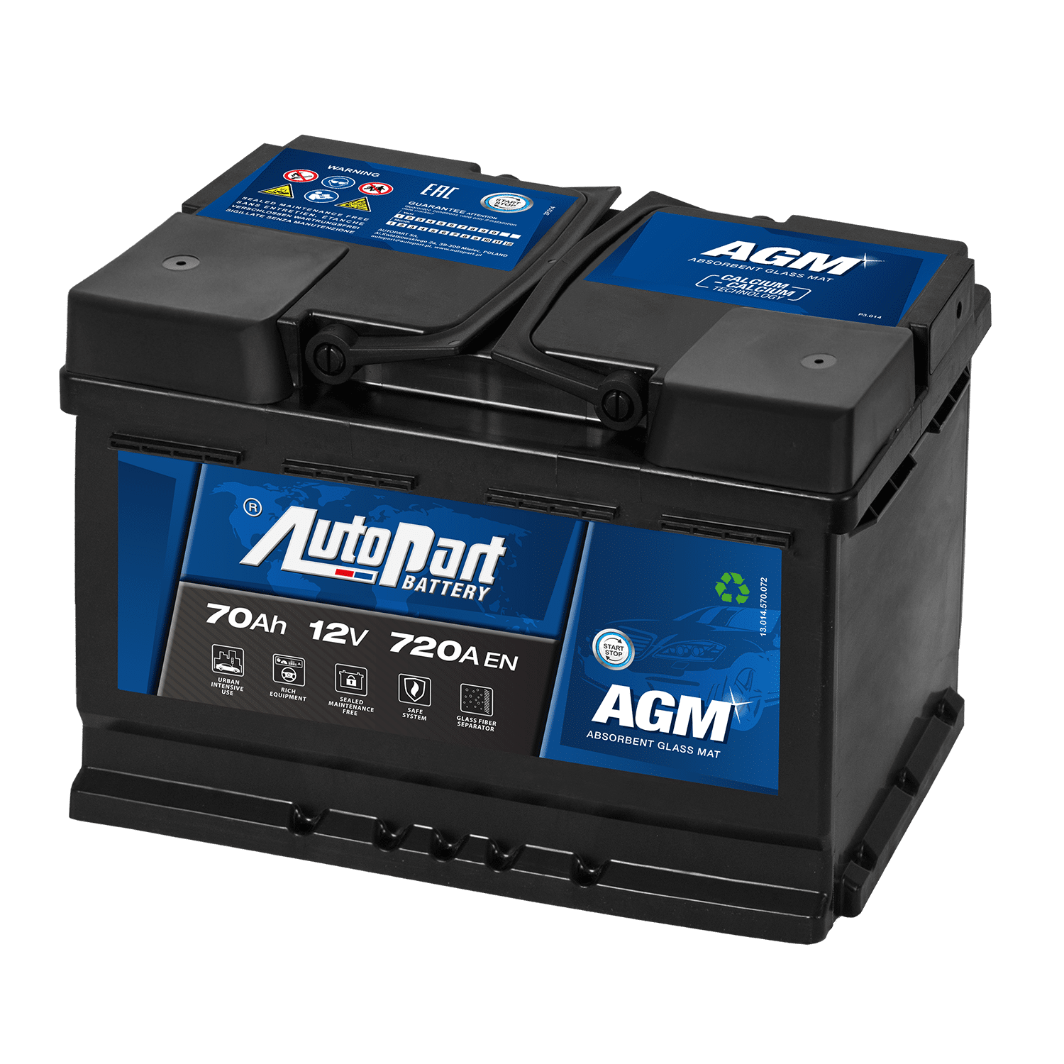 570-375 Akumulator AUTOPART AGM 70Ah 720A