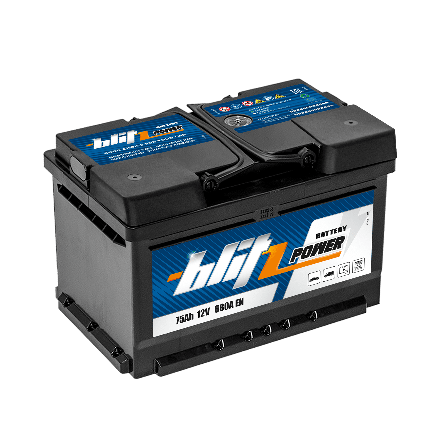 Akumulator BLITZ 75AH/12V 680A P+ (Zdjęcie 3)