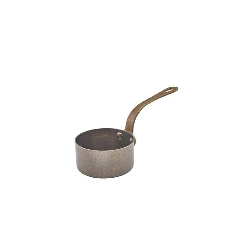 Table Presentation GenWare Vintage Steel Mini Sauce Pan 7 x 3.75cm cap. 140 ml