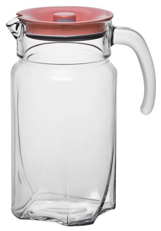 LUNA pitcher 1,7 l z różową pokrywką LUNA (74909,74950,74951, 64358)  CENA DO WYPRZEDANIA STOKU