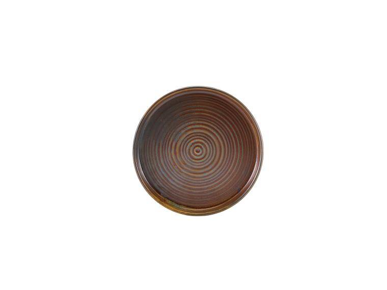 TERRA RUSTIC COPPER TERRA PORCELAIN RUSTIC COPPER PRESENTATION PLATE diam. 180 mm