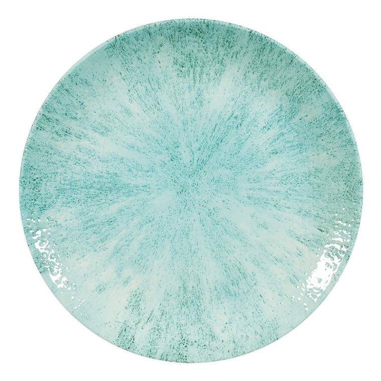 STONE AQUAMARINE Large Coupe Plate diam. 288 mm