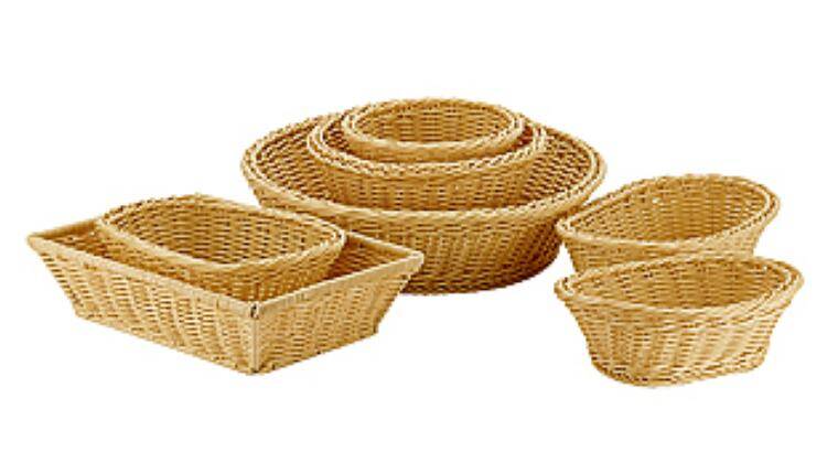 AB-40137 KOSZYK POLI RATTAN 23X17X8,5CM