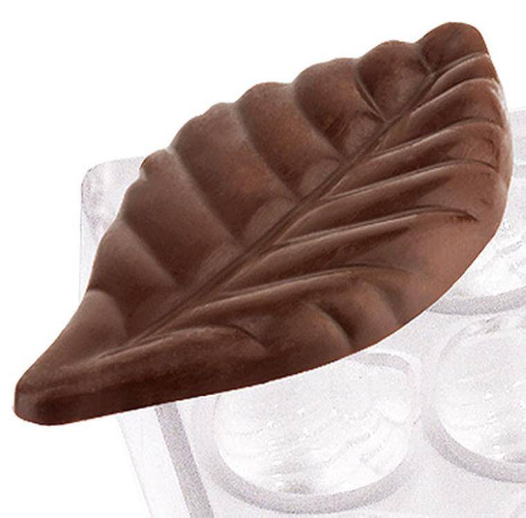 CHOCOLATE MOULDS LEAF 14 34x mm