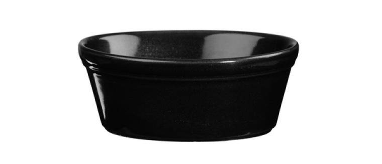 OYNX BLACK Round Pie Dish cap. 500 ml