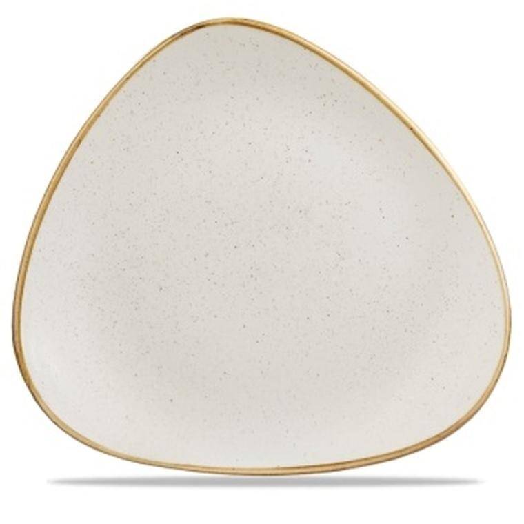 STONECAST BARLEY WHITE Triangle Plate diam. 310 mm