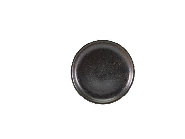 TERRA BLACK TERRA PORCELAIN BLACK COUPE PLATE diam. 190 mm