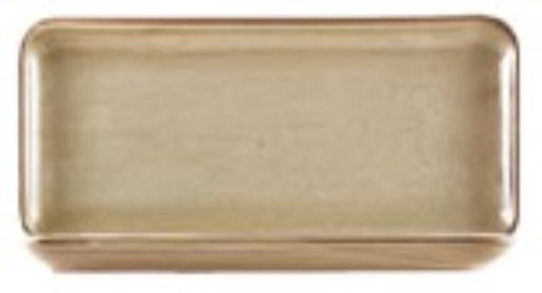 Terra Tableware Terra Porcelain Smoke Grey Narrow Rectangular Platter 30 x 14cm 140x300 mm