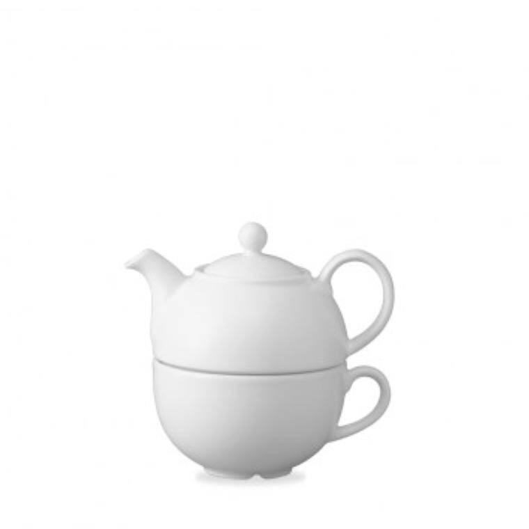 WHITE One Cup Teapot Lid