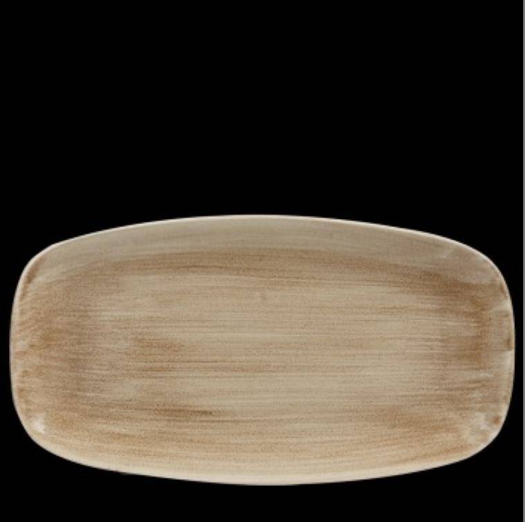 STONECAST PATINA ANTIQUE TAUPE CHEF'S OBLONG PLATTER 153x298 mm